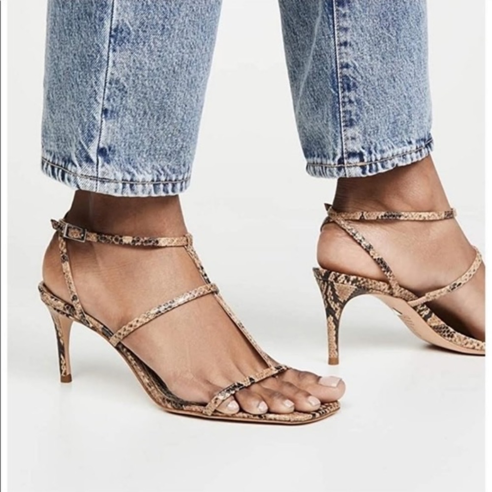 SHUTZ- Ameena Snake Skin Sandals size 9B